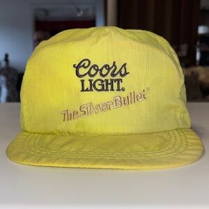 Vintage Coors Light Yellow Hat